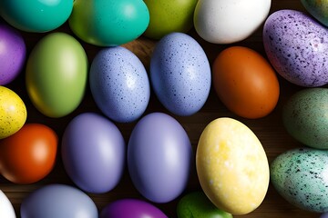Naklejka na ściany i meble colorful easter eggs background
