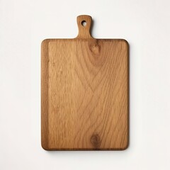 Fototapeta premium wooden cutting board on a white background