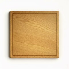 wooden cutting board on a white background