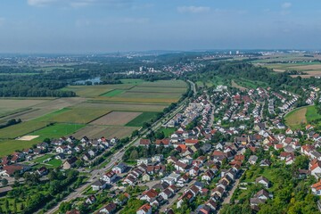 Ausblick auf Oberelchingen und das Donautal bei Ulm