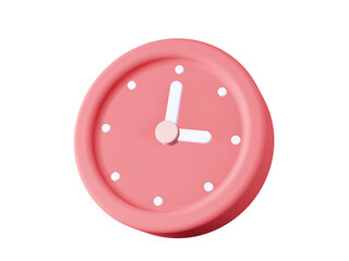 3d rendering alarm clock icon illustration