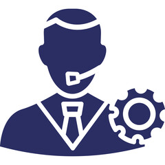 Customer representative, customer service Vector Icon which can easily modify or edit
