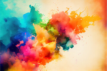 Abstract color background watercolor paint texture 