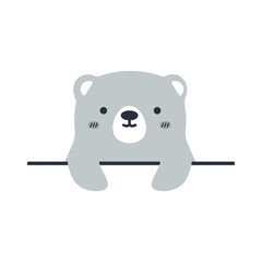 Cute little bear greeting cards