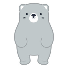 Cute Bear Cartoon design doodle icon