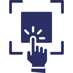 Biometric, finger Vector Icon

