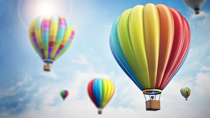 Obraz premium Hot air balloon