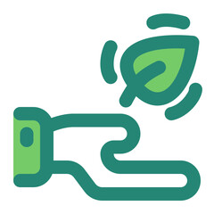 Eco Friendly Green Style Icon  vector design and illustration template