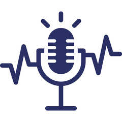 Obraz premium Microphone, music Vector Icon