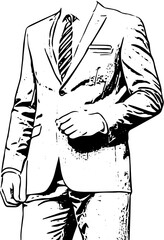 A suited handsome man