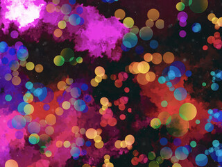 abstract background with bokeh