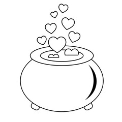 Simple illustration of heart icon for St. Valentines Day