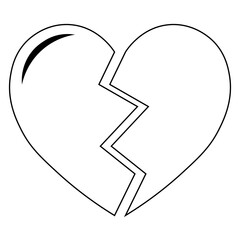 Simple illustration of heart icon for St. Valentines Day