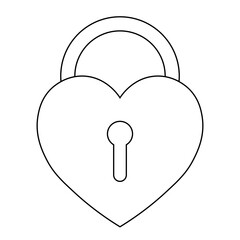 Simple illustration of heart icon for St. Valentines Day