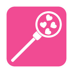 Simple illustration of heart icon for St. Valentines Day