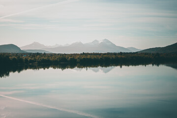 Majestic mountains in North Norway during autumn