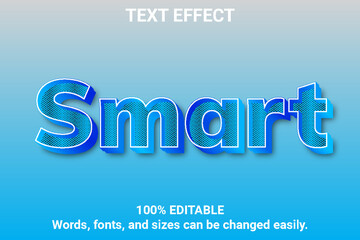 Editable 3d text effect template