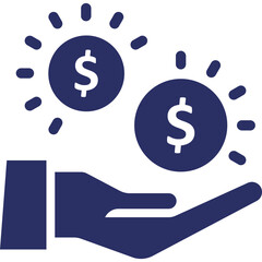 Dollar, funds protection Vector Icon
