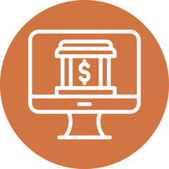 Online Banking Icon Style