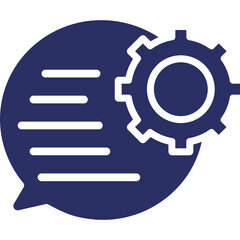 Cog, feedback form Vector Icon


