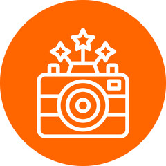 New Year Camera Icon Style