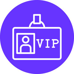Fototapeta premium VIP Pass Icon Style