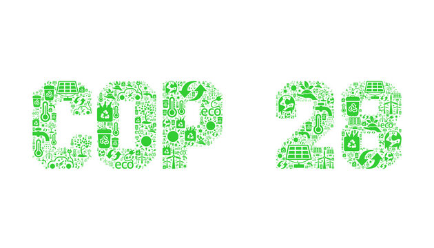 COP 28 in Dubai, United Arab Emirates symbol
