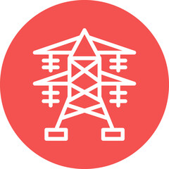 Electric Tower Icon Style
