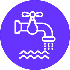 Waste Water Icon Style