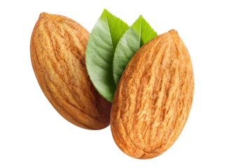 Delicious almonds cut out