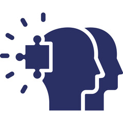 Fototapeta premium Project teams, puzzle Vector Icon 