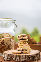 Biscoitos caseiros com passas