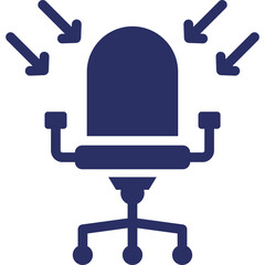 Chair, employment Vector Icon
