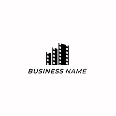 design logo real estate and strip film