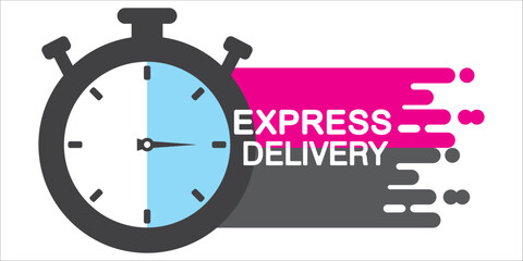 express delivery vector, illustration, symbol