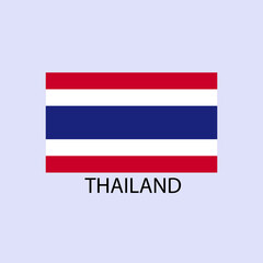 map of thailand with the image of the national flag