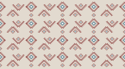 Fabric pattern, geometric shapes come together to form a pattern, which will have a seamless pattern