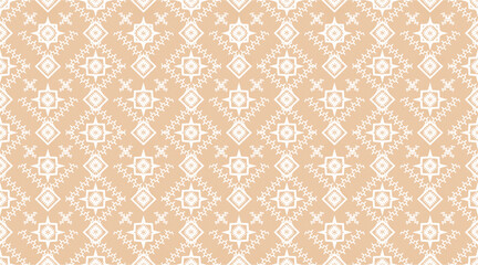 Fabric pattern, geometric shapes come together to form a pattern, which will have a seamless pattern