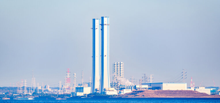 千葉 火力発電所　【 化石燃料 による 発電 の イメージ 】