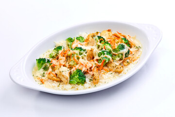 roasted vegetables with rice