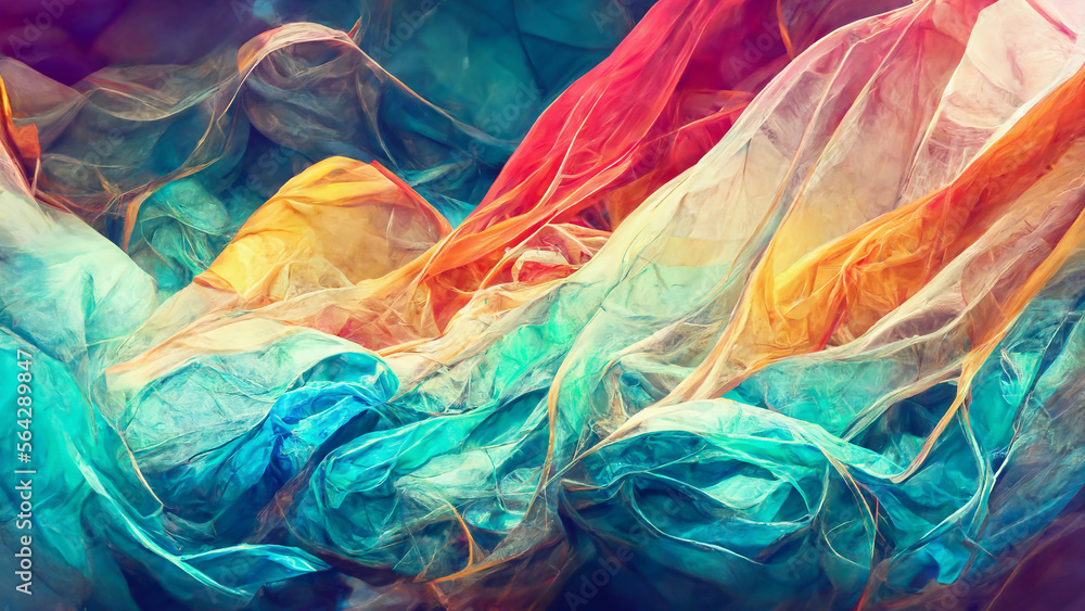 Poster abstract blurred gradient mesh clean background in bright illustration generative ai content by midj