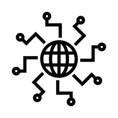 Internet Symbol. Browser and web icon. Vector.