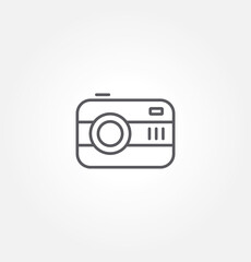 camera icon vector illustration logo template for many purpose. Isolated on white background.