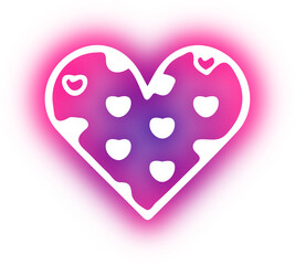 Collection of Heart neon