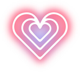 Collection of Heart neon