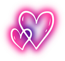 Collection of Heart neon