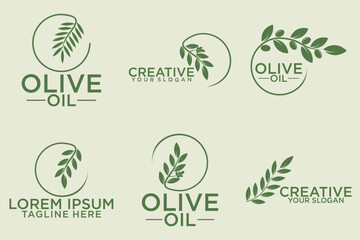 olive branch logo design with 6 options
