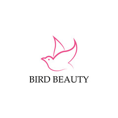 Bird Beauty logo minimalist
