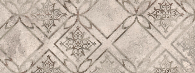 3D high quality for ceramic printing. backsplash background design. mosaic, ceramic kitchen tile, abstract pattern	