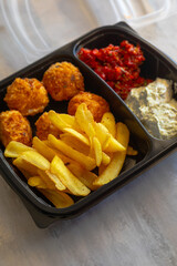 beer snacks packed on the table